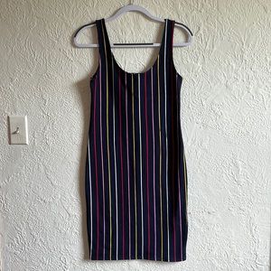 Forever 21 Navy Pinstripe Dress - fun, color, and size Medium